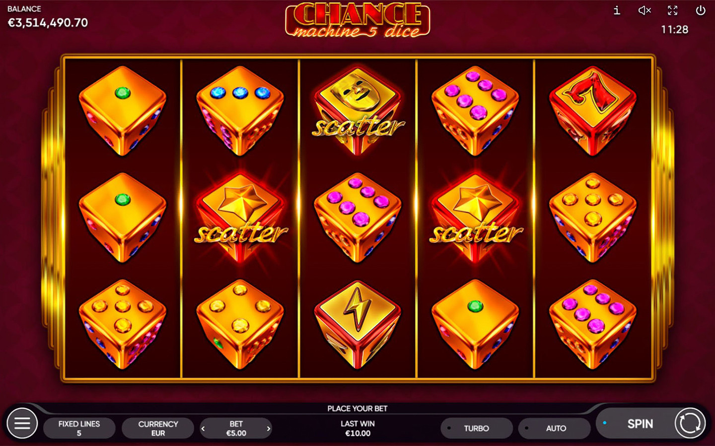 Chance Machine 5 Dice