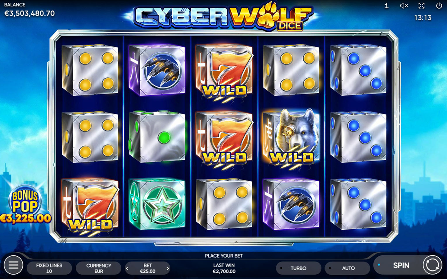Cyber Wolf Dice