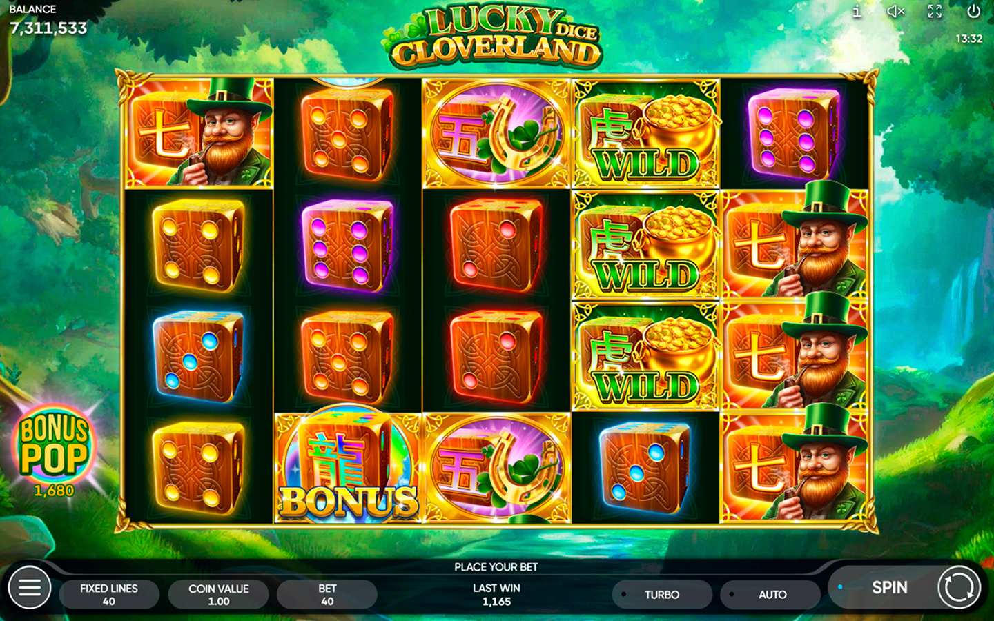 Lucky Cloverland Dice