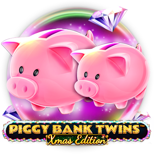 Piggy Bank Twins Xmas
